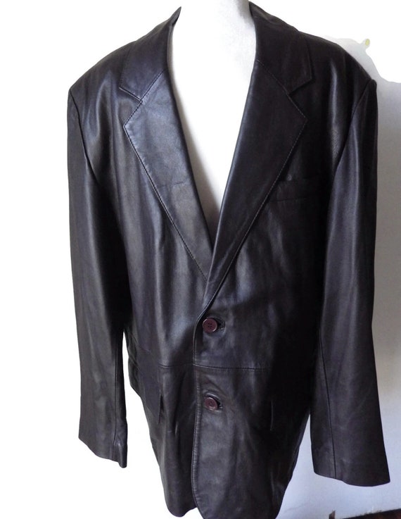 Vintage LA Leather California Jacket/ Size 44 R/ … - image 2