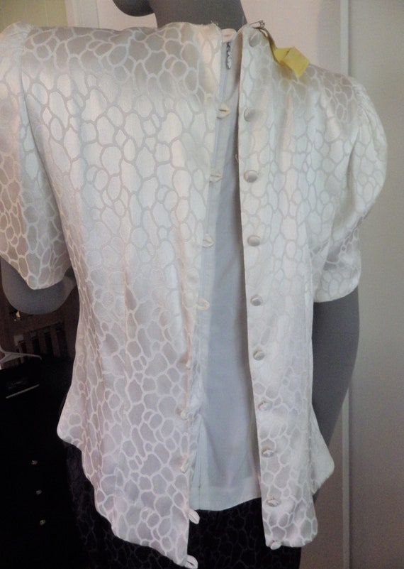 1980s Vintage Cocktail Prom Party Dress A J Bari … - image 8