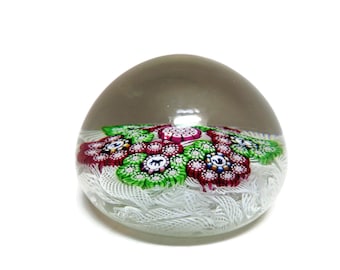 Vintage John Deacons Paperweight Signed JD Animal Canes Lace Scotland