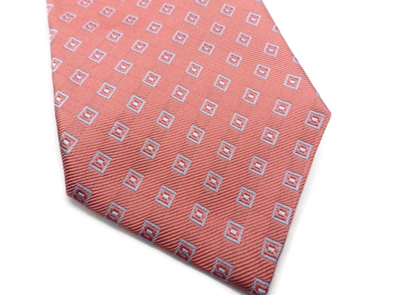 Pink Necktie/ Breuer/ Made in France/Corded Silk - image 1