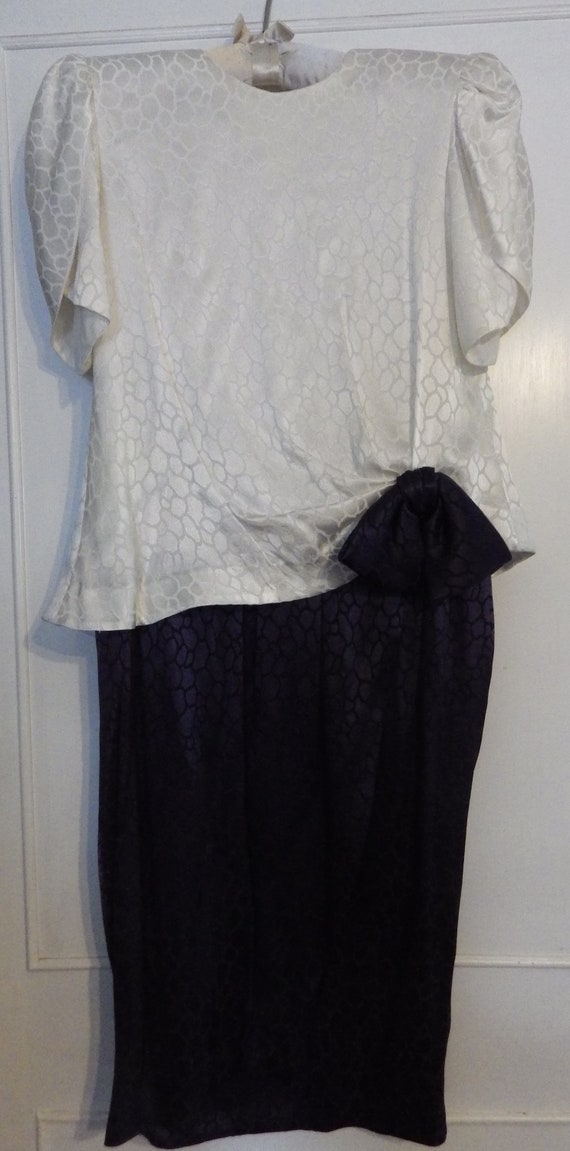 1980s Vintage Cocktail Prom Party Dress A J Bari … - image 9