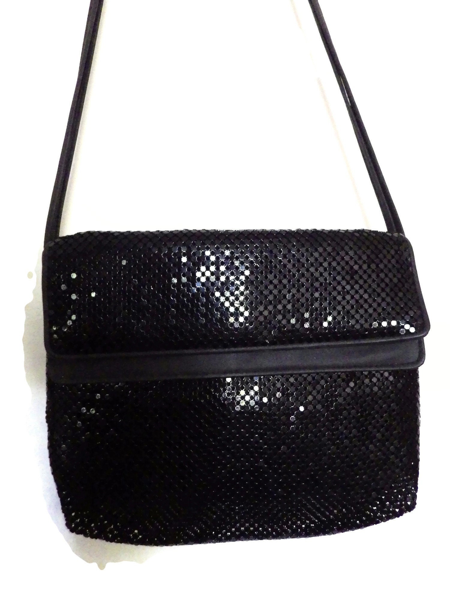 バッグ WHITIN & Davis. Bag Vintage Whiting & Davis/ Black Metal Mesh Shoulder Bag - Etsy