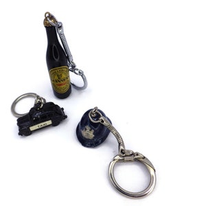 Keychains/ Bag Charms/ Three London/ England/Taxi/ Guinness Beer/ Bobby Hat image 3
