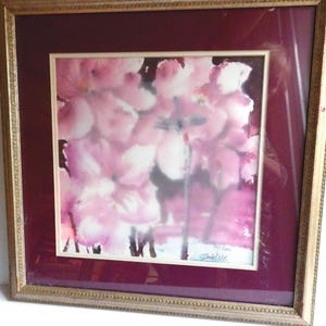 Daniel Nie Floral Watercolor Print: Signed Limited Edition, Framed