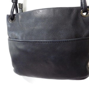 Margot New York Pebble Leather Soft Backpack Black Purse Handbag  Convertible Bag
