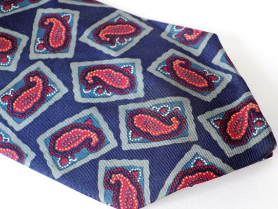 1980s Etienne Aigner Mens Necktie Silk Tie Design… - image 1