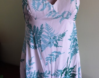 1990 Vintage Sandcastle Swimsuit Bathing Suit Dress One Piece with Skirt Size 10