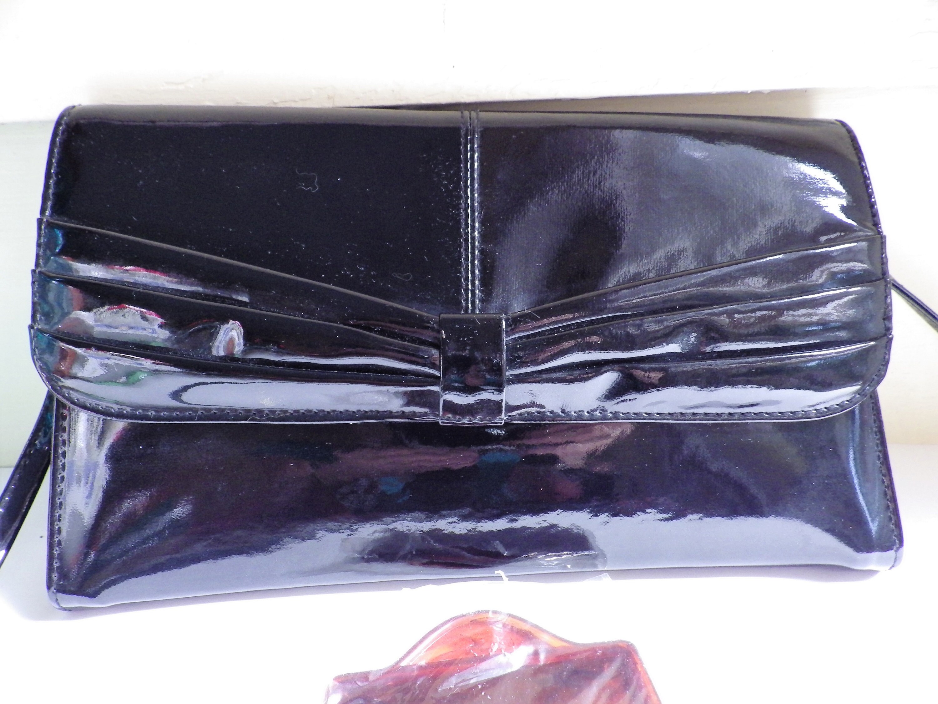 Talbots Little Black Patent Leather Bag - clothing & accessories