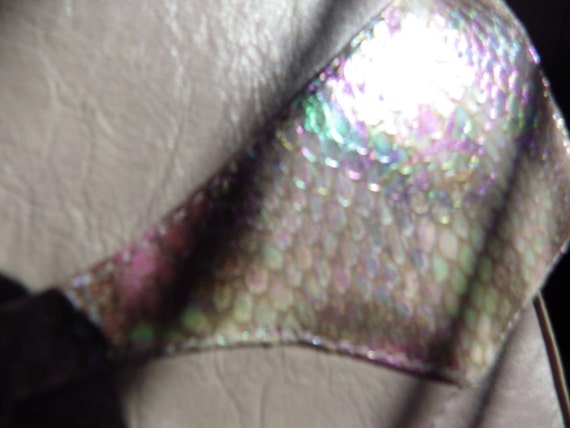 1990s Vintage J. Renee Bag/ Pearlized Lavender/ P… - image 5