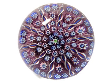 Vintage John Deacons Paperweight Red White Blue Green Made in Scotland
