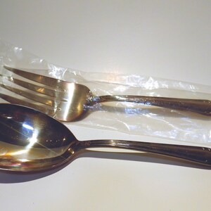 Vintage Rogers Silver Plate Hostess Set: Daybreak Serving Fork & Spoon