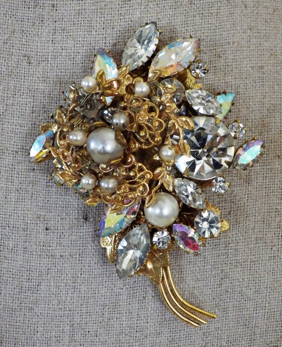 Large Vintage Statment Brooch pin
