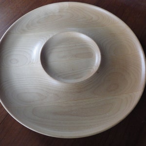 Vintage Woodbury Woodenware/ Chip & Dip/Maple Wood/ Made in Vermont