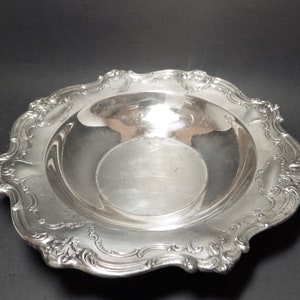 Vintage Gorham Silver Plated Pin Dish: Ornate Jewelry Tray (6.25