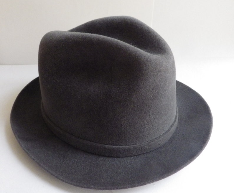 1960s Vintage Men's DOBBS Fedora Gray Fur Felt Size 7 1/8 | Etsy