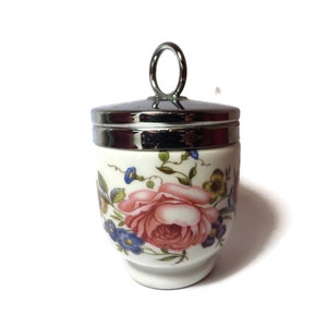 Vintage Bournemouth/ ROYAL WORCESTER/ Egg Coddler/ Pink Rose
