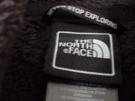 1990s Vintage North Face Black Ladies Plush Vest Size… - Gem