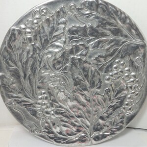 Wilton Armetale/Grap/ Coupe Plate/ Tray/ Platter/ Leaves/ Vines
