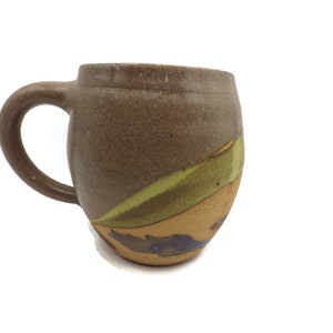 Vintage Pottery Mug/Southwestern Look Glaze/ Wheel-Thrown