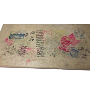 Vintage Art Tile Memories Hope Art 12&quot; X 6&quot; Inspirador
