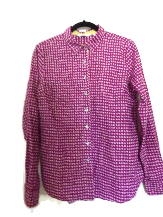 Vintage MERIMEKKO Cotton Shirt Jokapoika Button F… - image 3