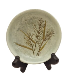 Salt Marsh Pottery Small Dish/ Dartmouth MASS/ Panic Grass