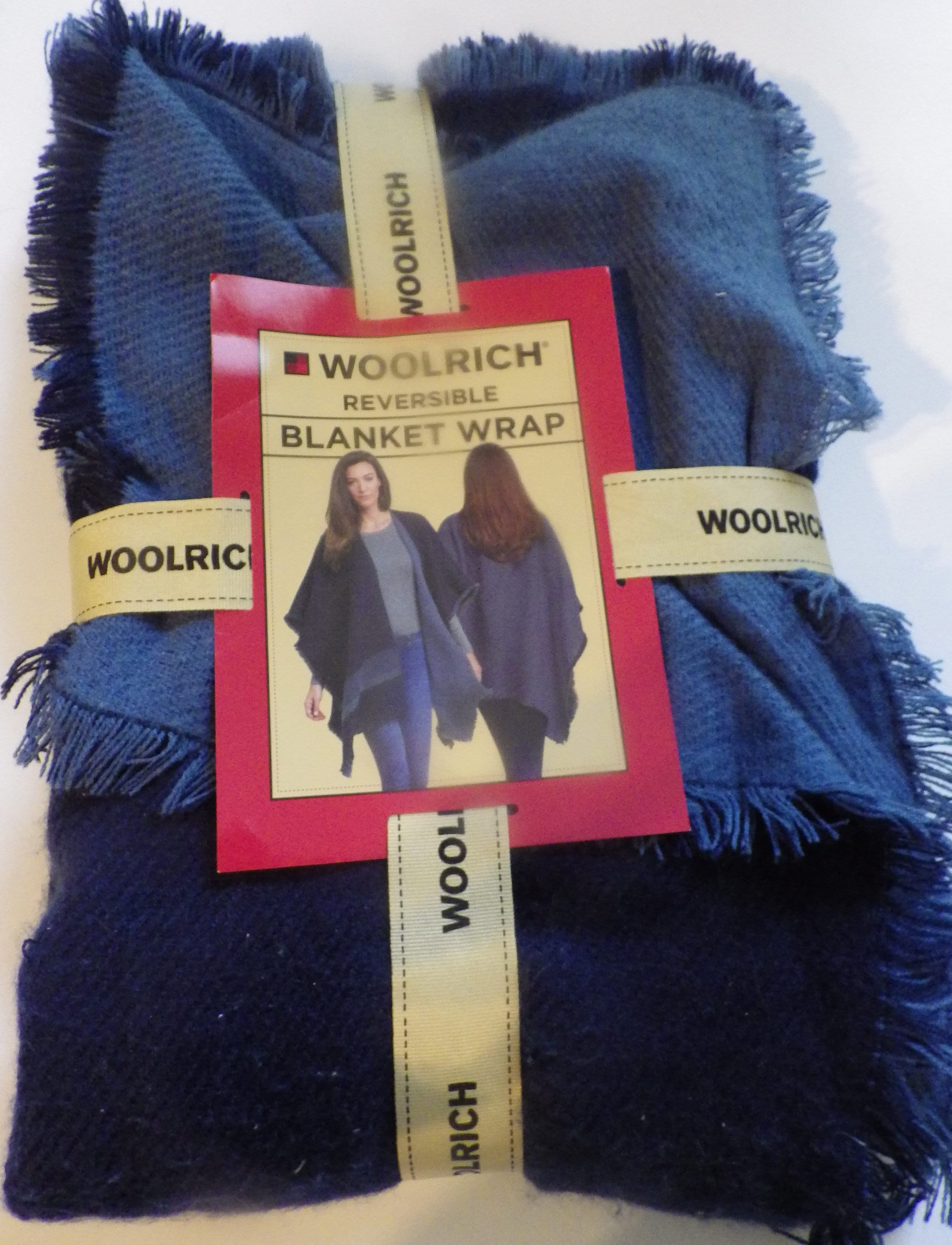 Vintage Woolrich Blanket Wrap Reversible Blue Stripe One Size - Etsy Norway