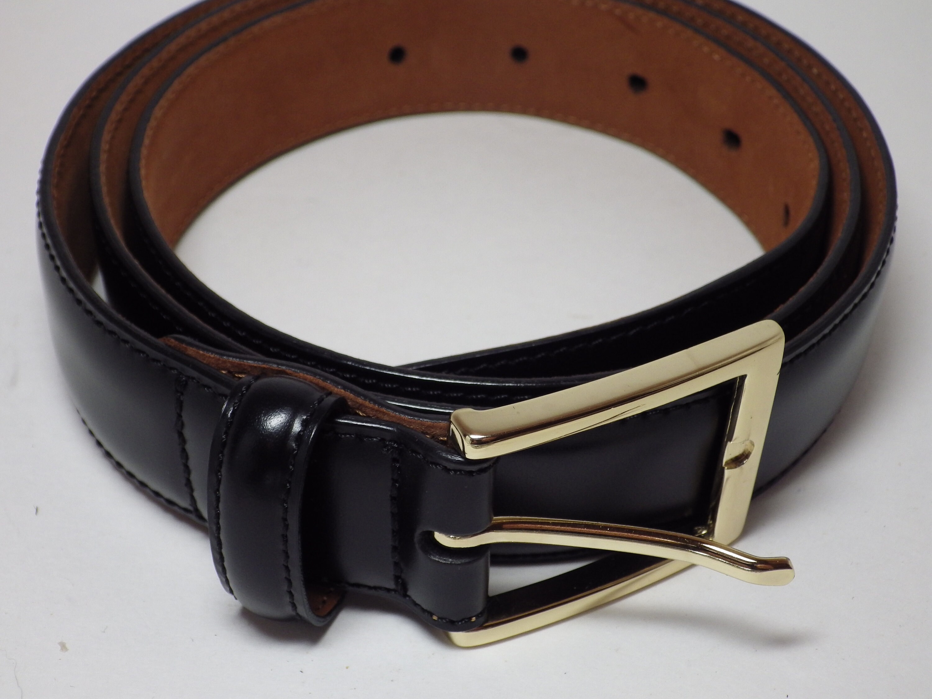 1990s Vintage Brooks Brothers Leather Belt: Dark Brown, Size 40 - Etsy