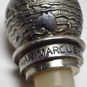 1999 Vintage Neiman Marcus Pewter wijn stop de Millennium World Globe