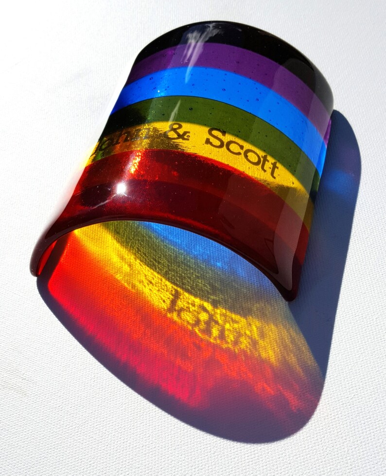 Personalised Rainbow Memorial Rainbow Bridge Rainbow Candle Etsy