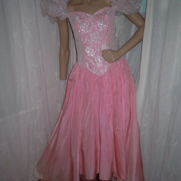 BARBIE PRINCESS  Costuplay Gypsy Mori PINK Prom Dress Dancer Southern Belle Costume Holiday Party Dress