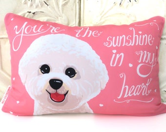 Bichon French Baker Dog Fashion Tapestry Cushion Sham Bichon French Baker Dog Fashion Tapestry Cushion Sham