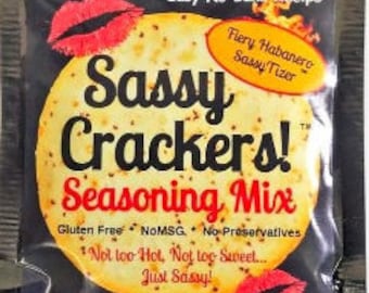 Sassy Crackers Mix, Fiery Habanero, includes Free Shipping