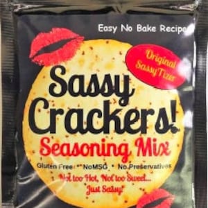 Sassy Crackers Mix, Original Sassy Red Pepper, Easy Crunch Snack, Ready in Minutes, No Bake Snack Food
