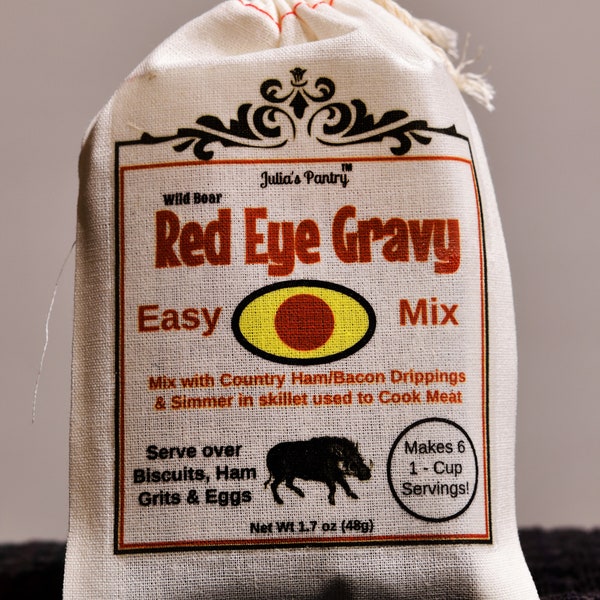 Red Eye Gravy Mix, Just Add Water, Easy Gravy over Drop Biscuits