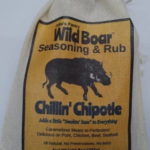 Chipotle Dry Rub, 8oz Cloth bag, Pork Loin Dry Rub, Best Rib Rub, Chicken Wing Rub, Beef Rub