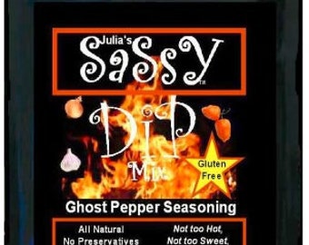 Spicy Bhut Jolokia Ghost Pepper Dip Mix, Gourmet Dip Mix, Best Dip Mix, Popcorn Seasoning