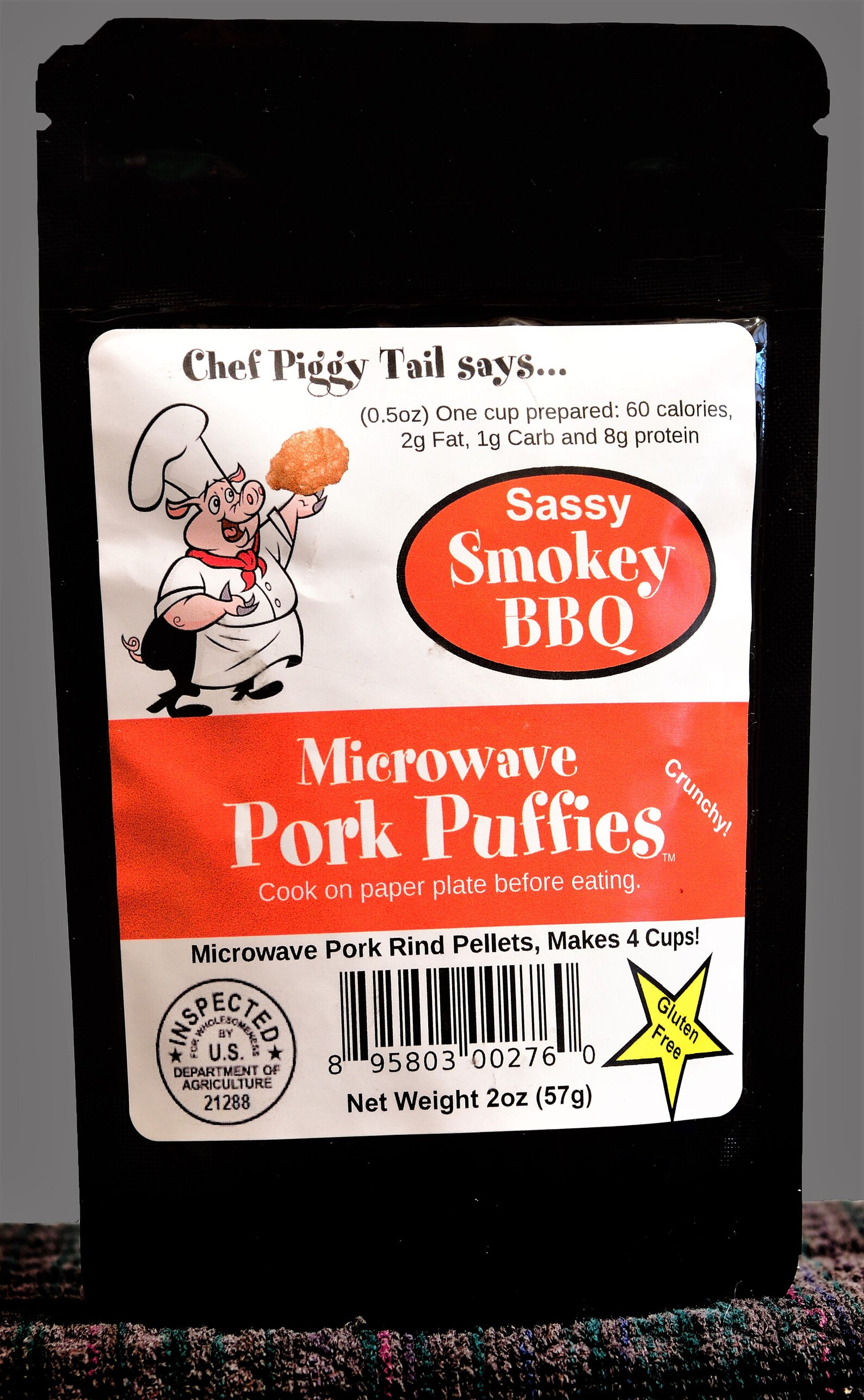 Microwave BBQ Pork Rinds, Chef Piggy Tail's, Paleo Keto Snack, 1 Lb - Etsy