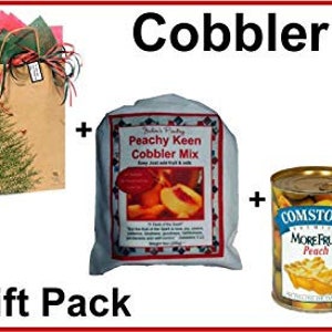 Southern Peach Cobbler Dessert Combo (includes peach pie filling), Best Food Gift, Easy Peach Dessert