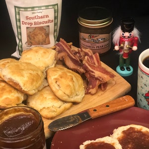 Jams, Jelly and Butters: Choose Fig Jam, Blackberry Jam, Black Cherry Jam, Cinnamon Pear Jelly, Apple Butter