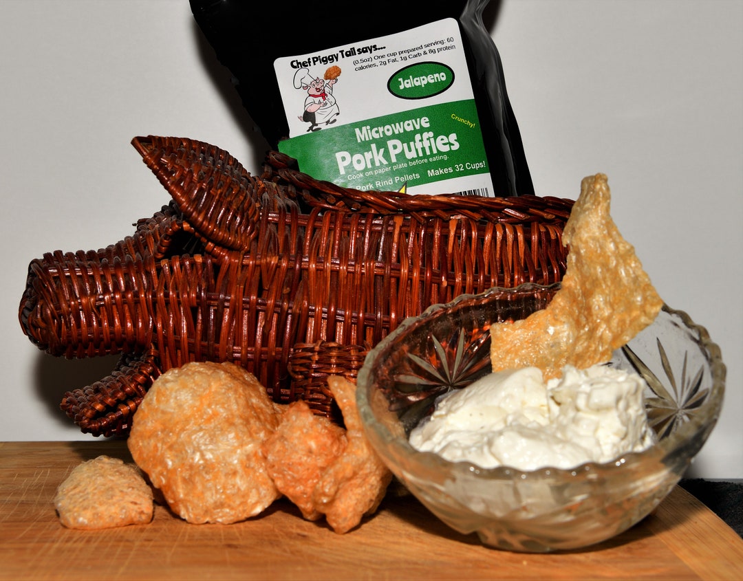 Microwave Pork Rinds 16oz, Jalapeno, Best Pork Rinds, Gluten Free Snack