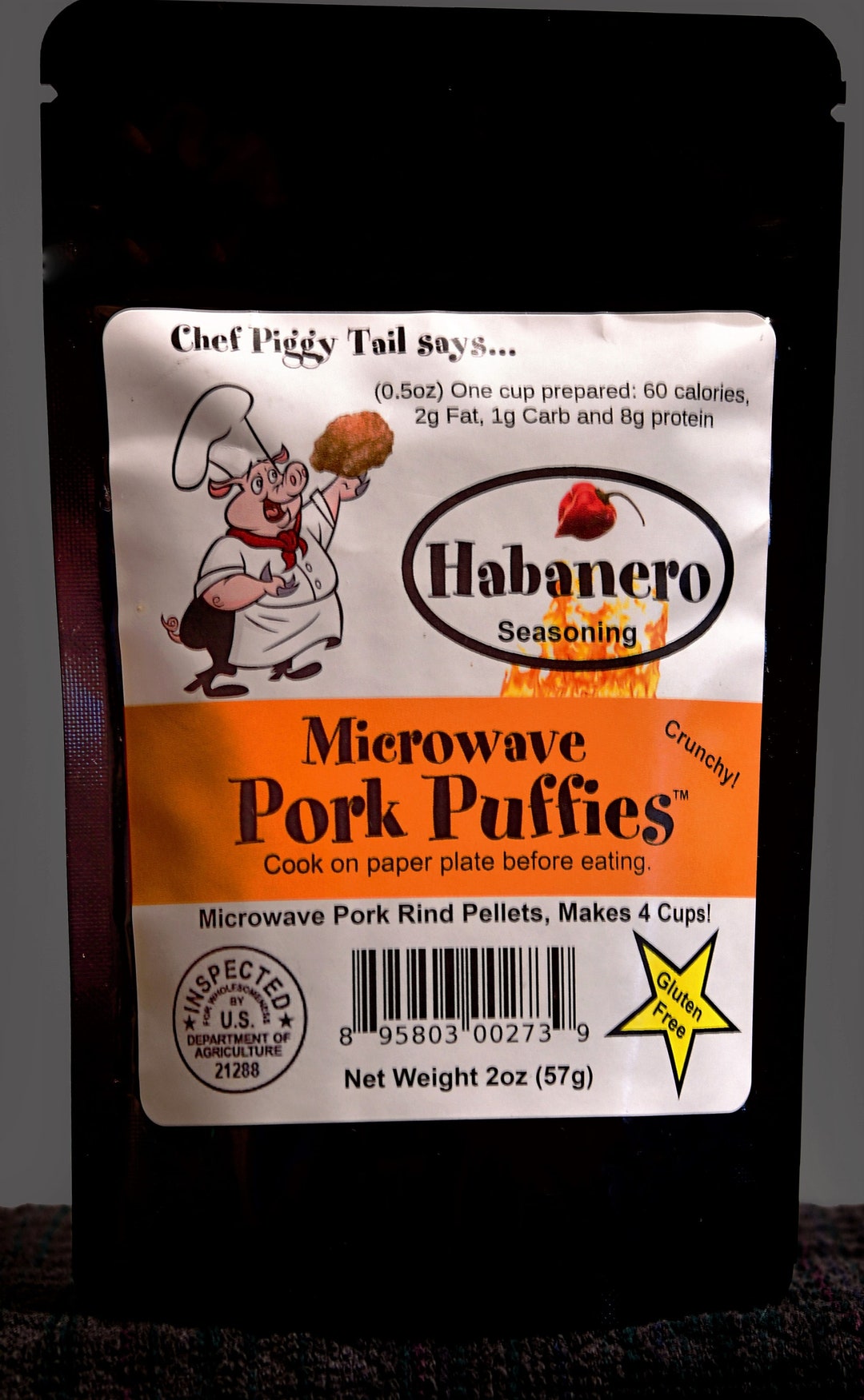 Microwave Pork Rinds, Gluten Free, High Protein, Lowcarb Snack