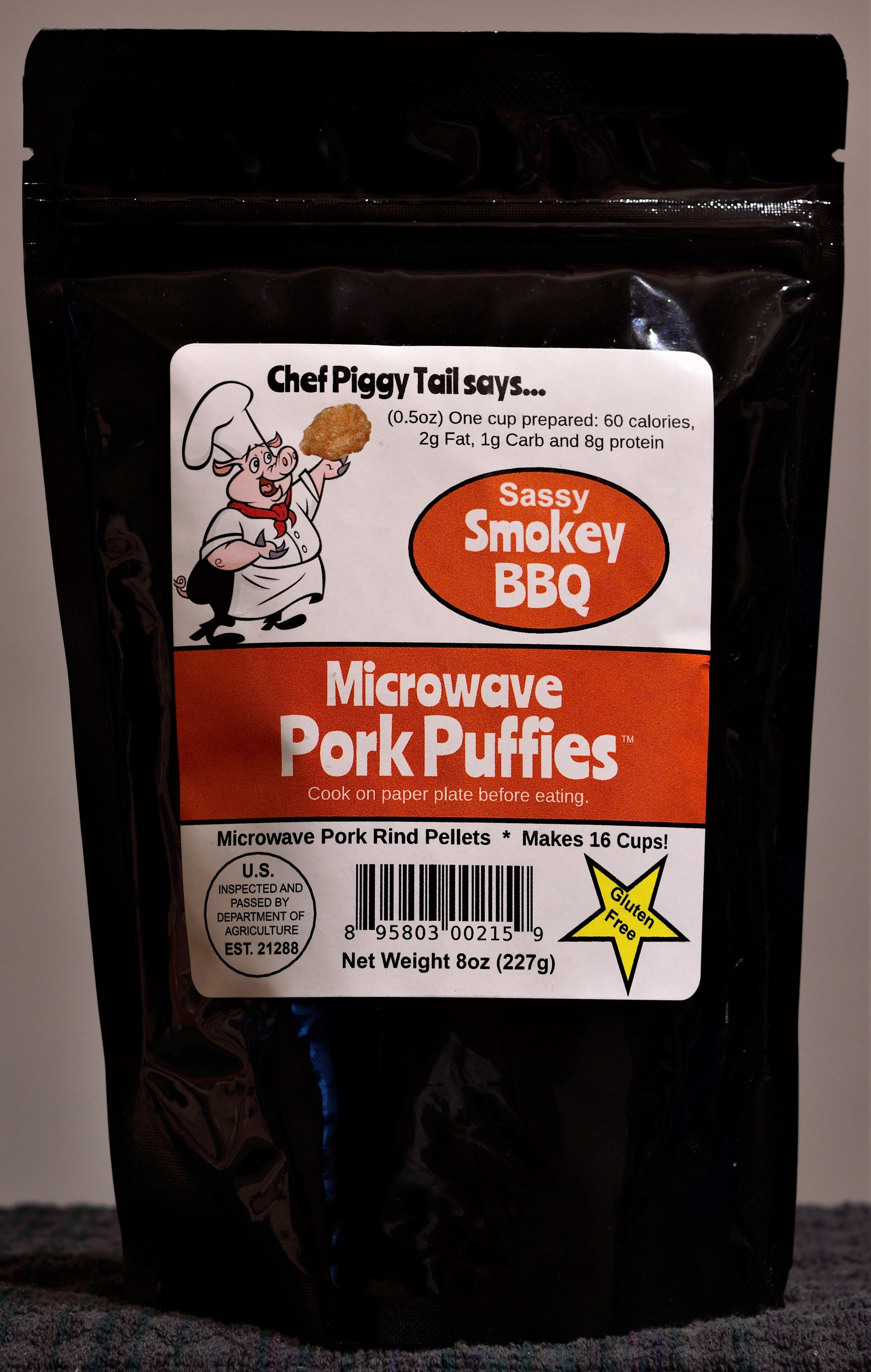 Pork Rinds Mircowave Microwave BBQ Pork Rinds, 1# Bag, Best Pork Rinds, Pork Rinds Keto ...