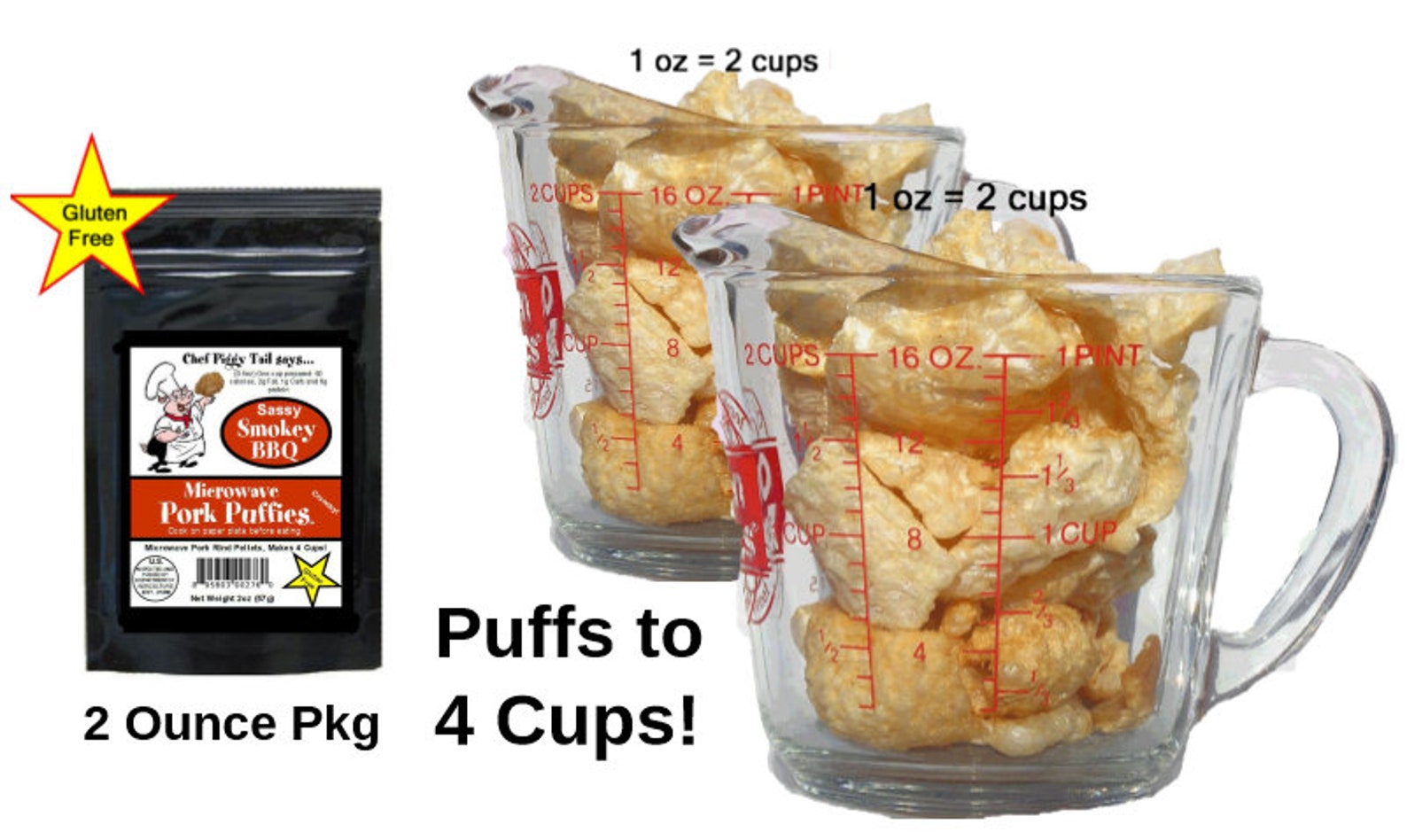 Microwave BBQ Pork Rinds 1 Bag Best Pork Rinds Pork Rinds Etsy