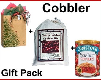 Cherry Cobbler Food Kit, Easy Dessert, Fruit Cobbler, Best Food Gift, Easy Cherry Cobbler