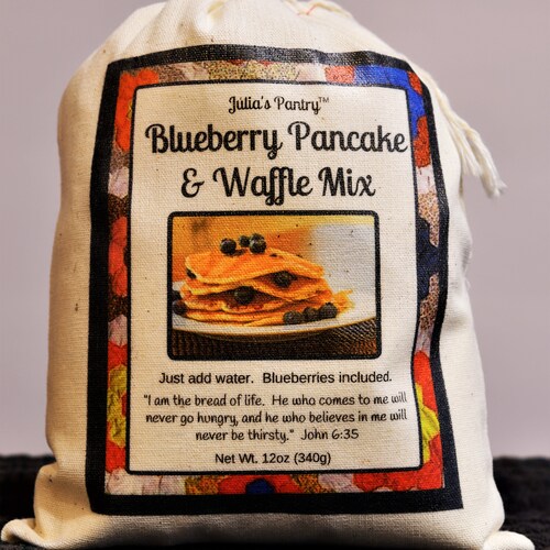 Blueberry Pancake and Waffle Mix Easy to Make Homemade Etsy