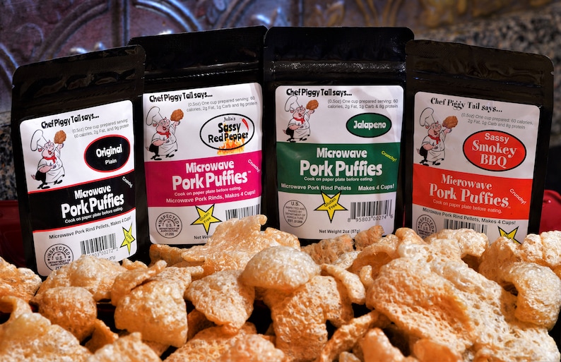 Microwave Pork Rinds Best Seller's 4pack 2oz Bags Etsy