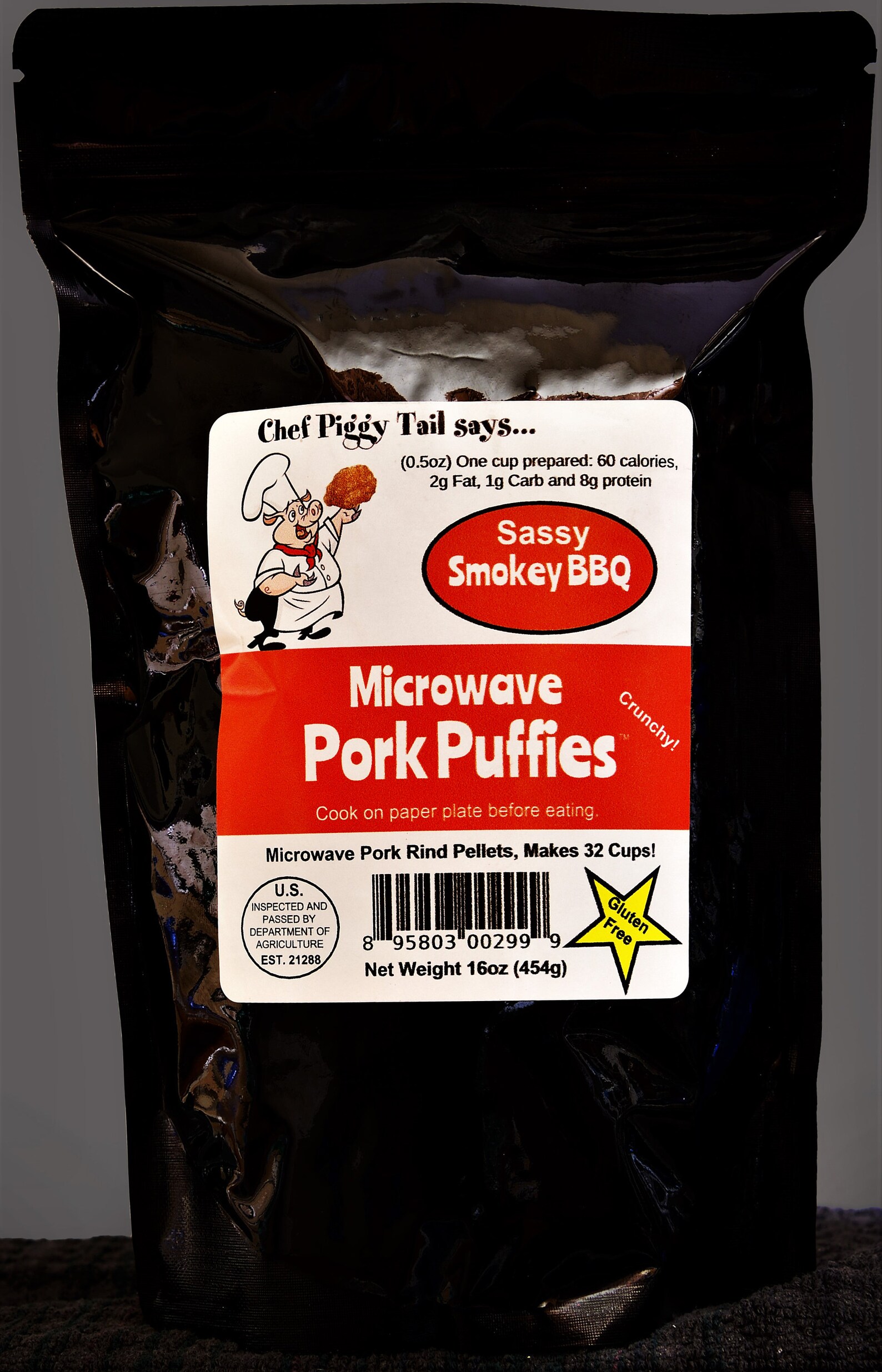 Pork Rinds Mircowave Microwave BBQ Pork Rinds, 1# Bag, Best Pork Rinds, Pork Rinds Keto ...