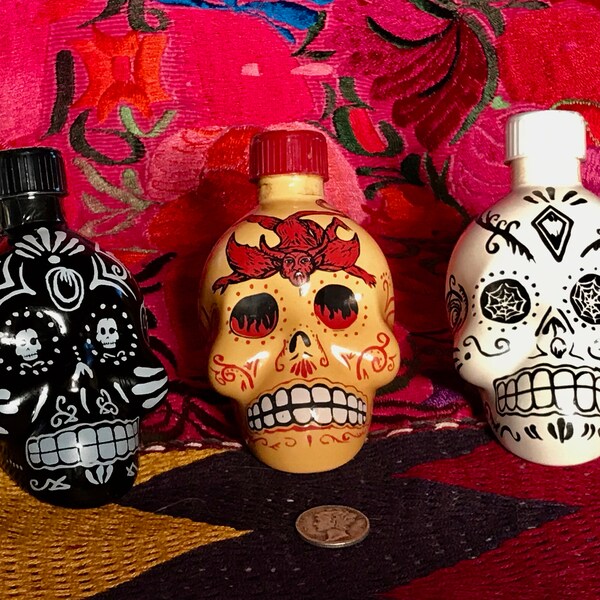 Skull Tequila Bottle Etsy