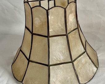 Vintage Capiz Shell Lamp Shade